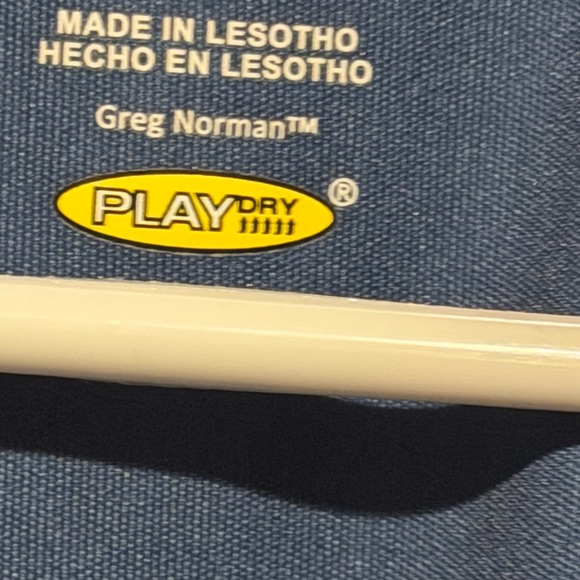 Greg Norman Collection Blue Patterned Men's Shirt - Picture 3 of 4